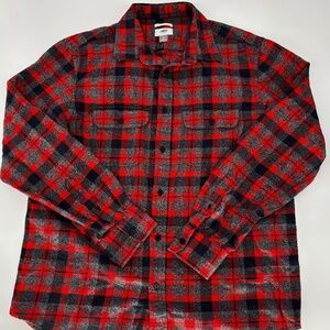 Old Navy Flannel Shirts TWO PACK Size Large 051
